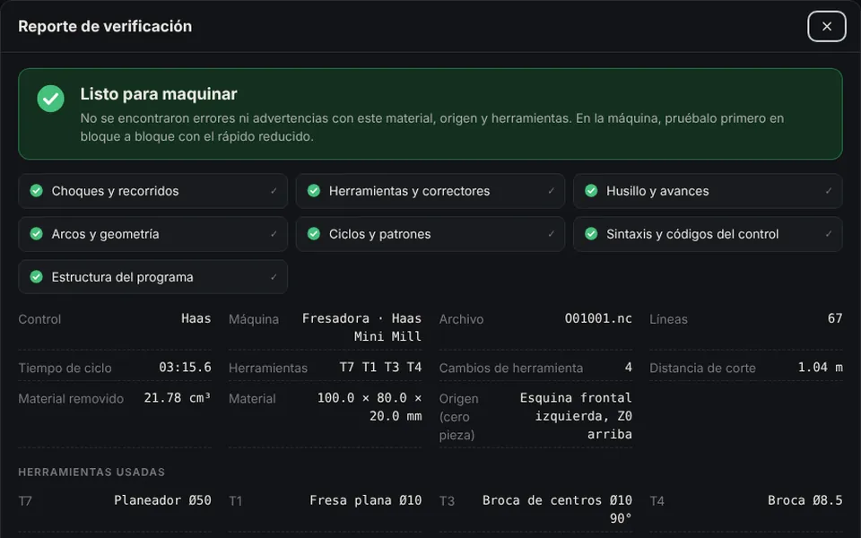 Reporte con folio y QR verificable